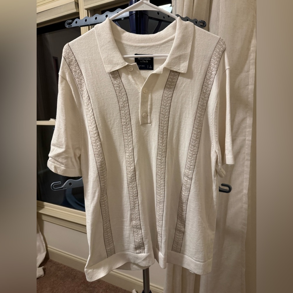 Men’s Abercrombie Knit Polo Size Large